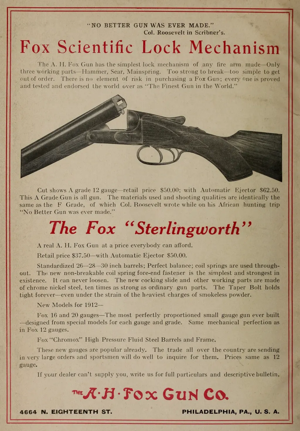 A.H. Fox Sterlingworth